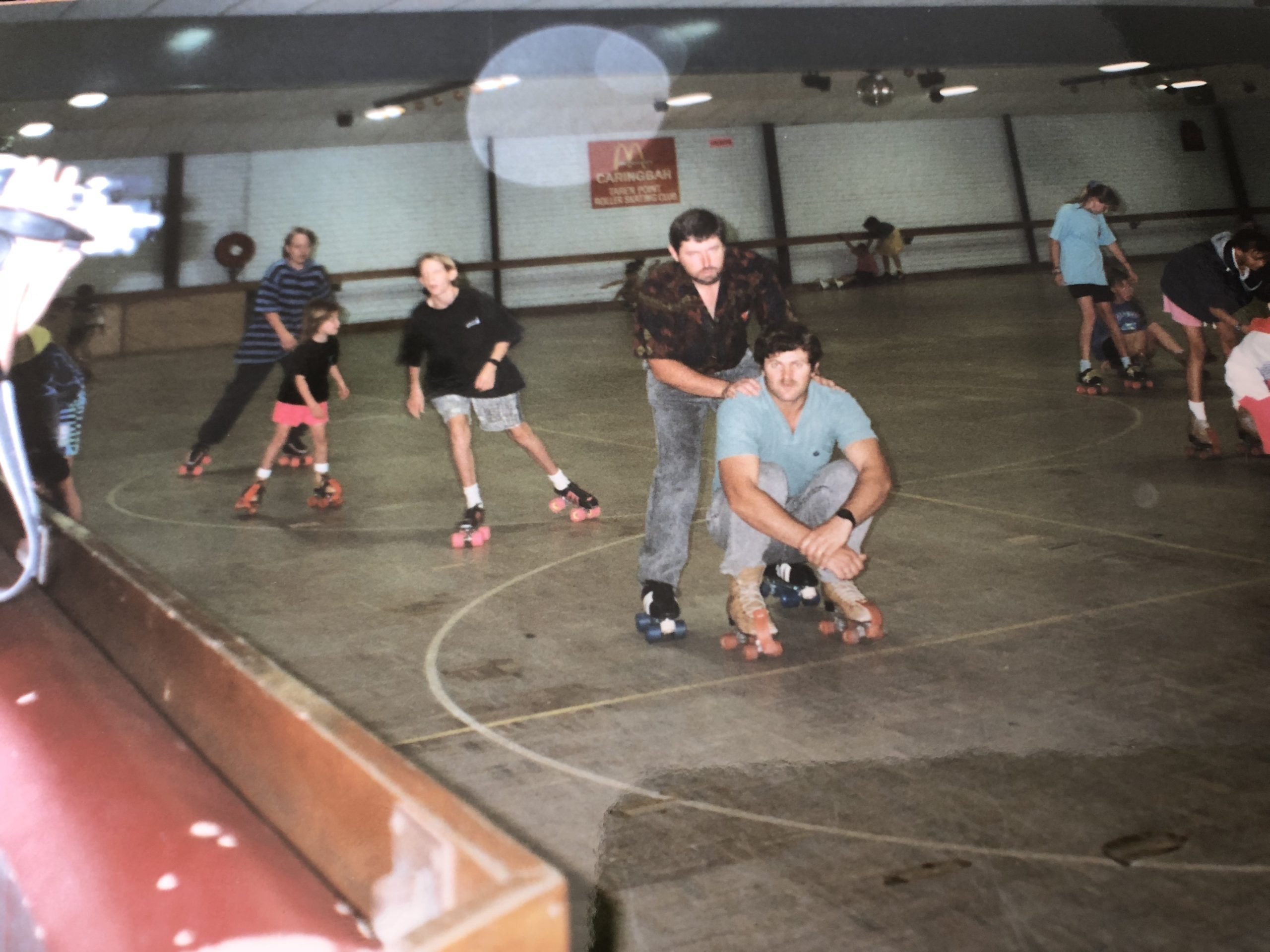 Scene from Caringbah rink in action in the 1990s
